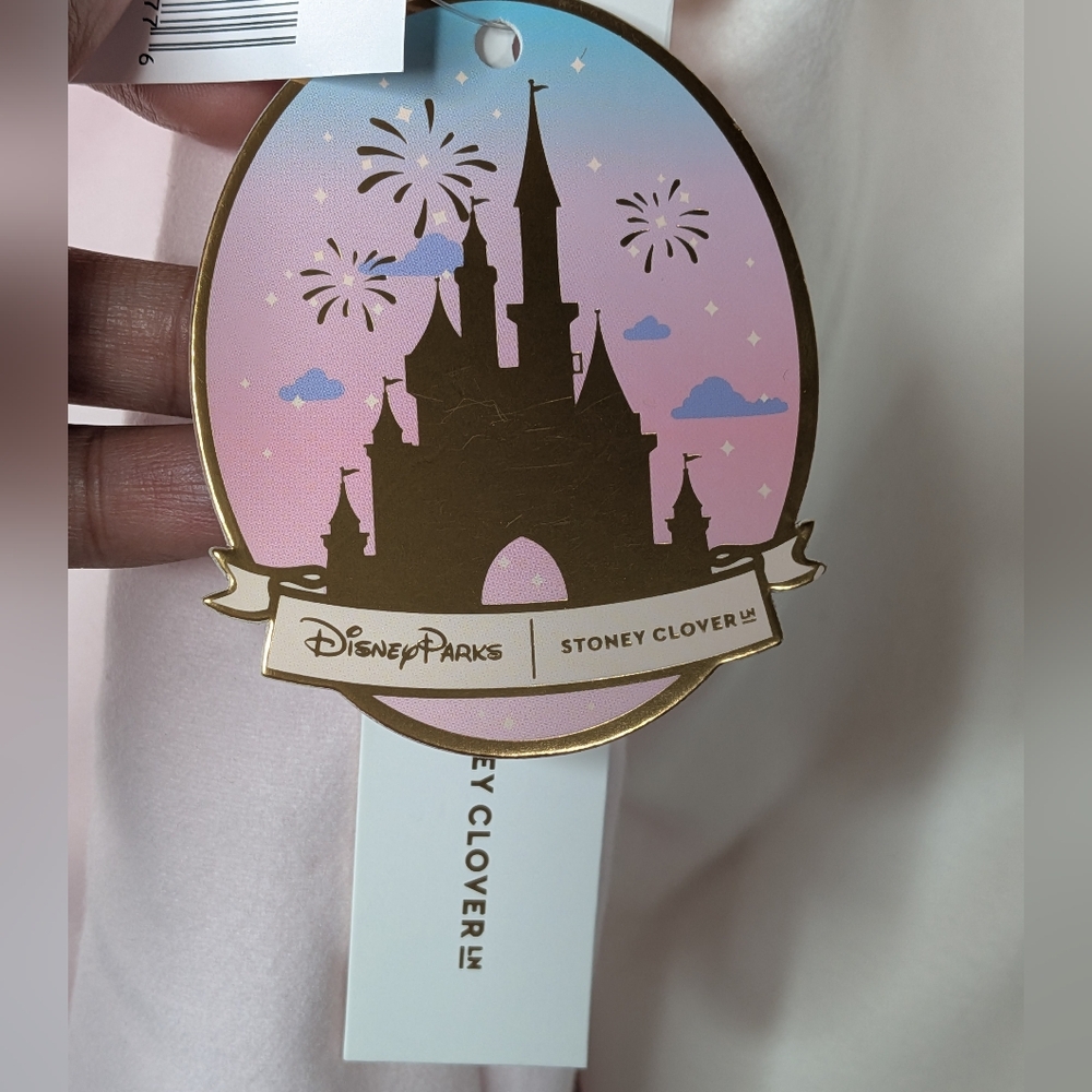 NWT Disney x Stoney Clover Lane Varsity Snap Button Jacket‎ Baby Pink Cream XL - Picture 11 of 11
